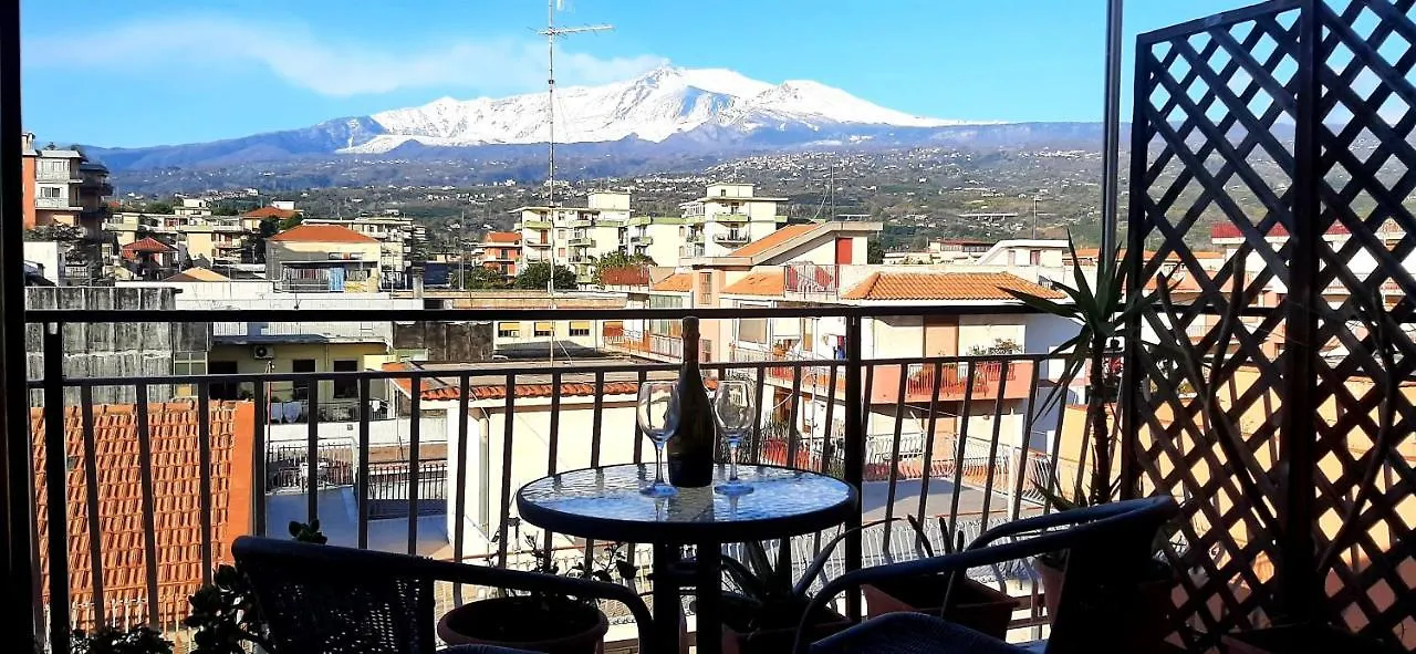 리포스토 Casa Leo, Eleganza Siciliana Con Vista Etna A Due Passi Dal Mare 아파트